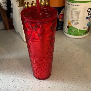 Starbucks Ruby Red Textured Tumbler